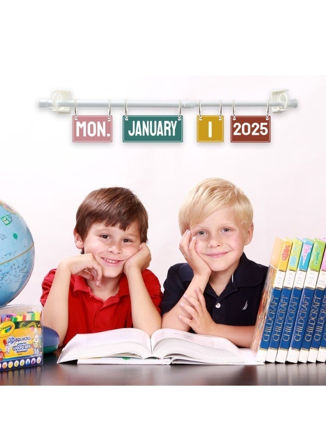 Bukela 54 Date Cards Adjustable Flip Calendar Board Set for Classroom and Home Decoration - Image 4