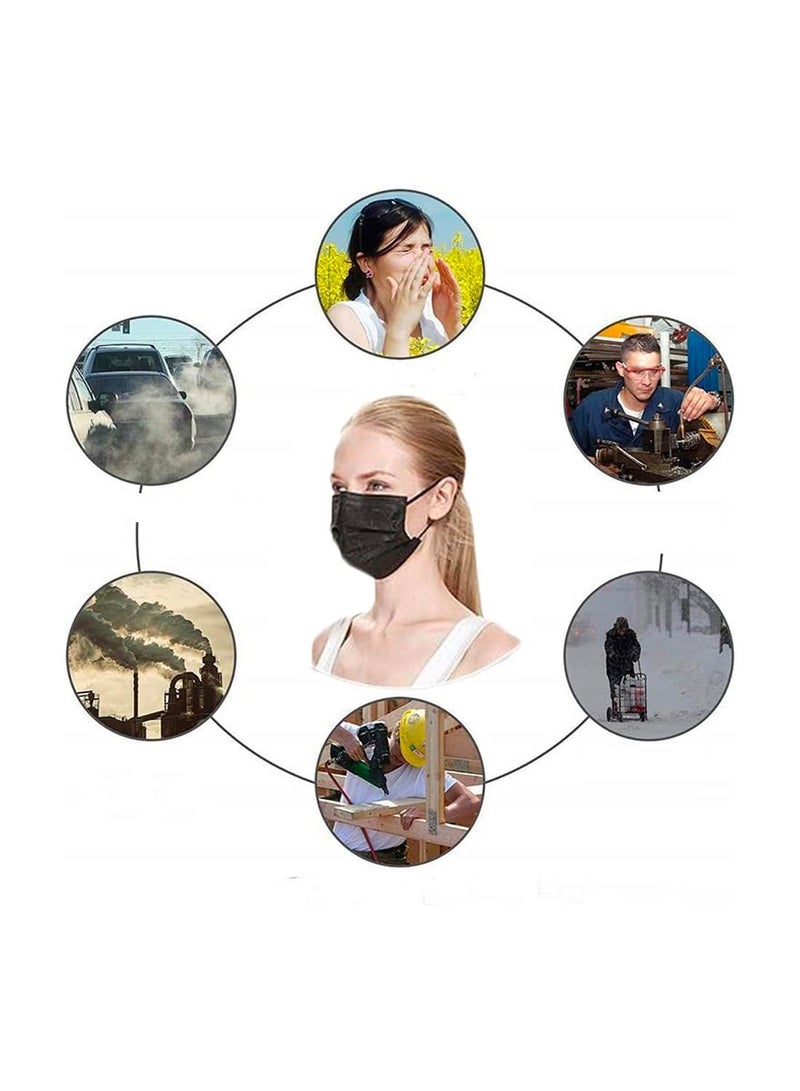 Generic 1000-Piece 3-Layer Black Disposable Face Masks  - Image 2