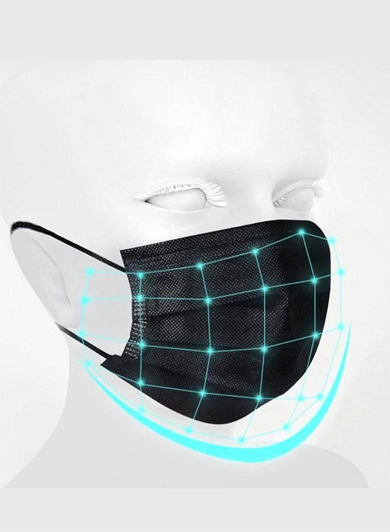Generic 1000-Piece 3-Layer Black Disposable Face Masks  - Image 3