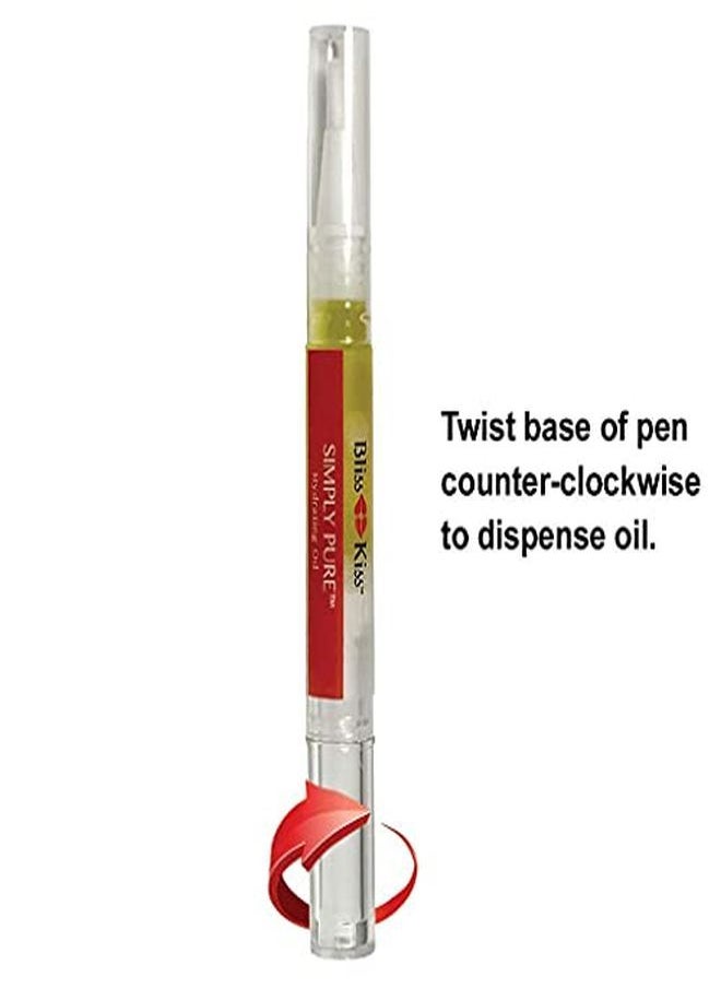 Bliss Kiss - Simply Pure Jojoba Cuticle & Nail Oil | Perfect For Purse Or Pocket |Cuticle & Nail Oil Pen (2Ml) - Classic Vanilla Fragrance - Image 1