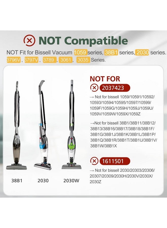 isinlive 8 عبوة فلتر بديل 2033 متوافق مع مكنسة بيسيل فيذر وايت خفيفة الوزن بدون كيس 20331، 20333، 20334، 20336، 20339، 2033M، 8 فلتر شبكي 8 فلاتر رغوية، استبدال رقم #1611508 - Image 3