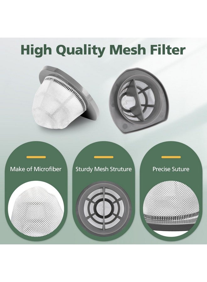 isinlive 8 عبوة فلتر بديل 2033 متوافق مع مكنسة بيسيل فيذر وايت خفيفة الوزن بدون كيس 20331، 20333، 20334، 20336، 20339، 2033M، 8 فلتر شبكي 8 فلاتر رغوية، استبدال رقم #1611508 - Image 4