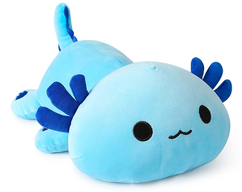 Onsoyours Cute Axolotl Plushie, Soft Stuffed Animal Salamander Plush Pillow, Kawaii Plush Toy for Kids (Blue Axolotl A, 13") - Image 1