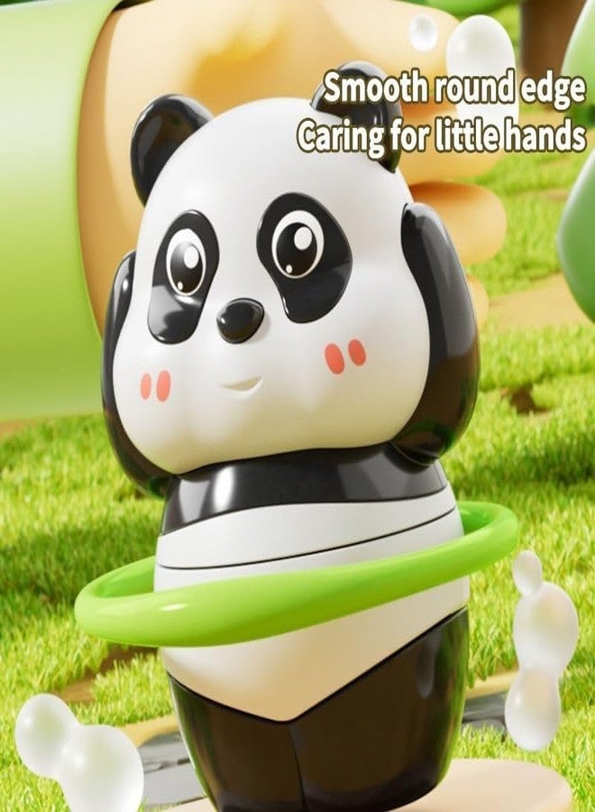 HKV Cute Panda Action Toy Set for Kids - Fun Rotating & Moving Panda Toys, Interactive Play Figures, Safe Educational Toy Gift for Boys & Girls Age 3+(3PCS Set) - Image 4