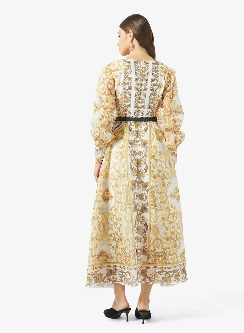 ايلا Printed A-line Dress