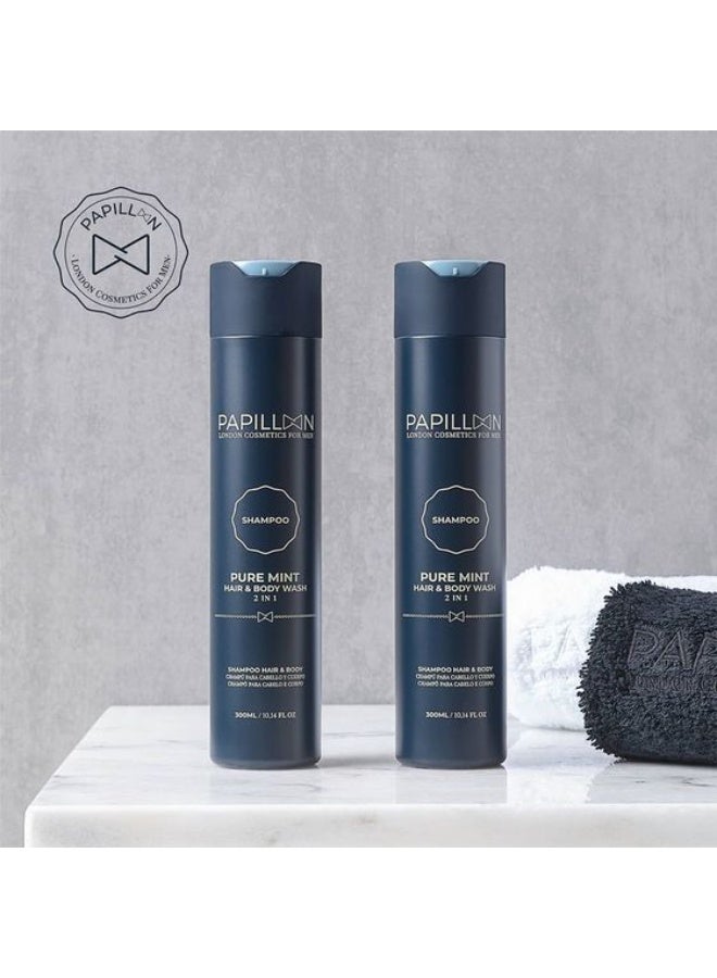 بابيلون شامبو بابيلون للشعر والجسم بنكهة النعناع النقي للاستخدام اليومي 300 مل - Image 2