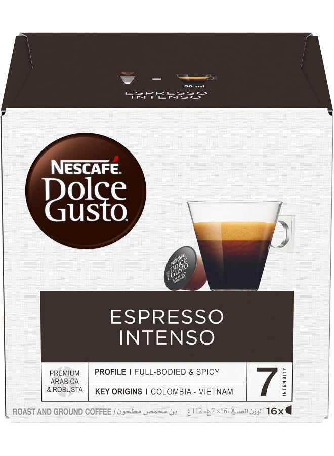 Nescafe Espresso Intenso 16 Coffee Capsules 112grams Single - Image 2