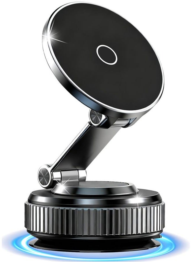 WEKEFON Car Phone Holder for Magsafe,360° Adjustable Suction Cup Phone Mount,Foldable Suction Cup Phone Mount,Phone Holders for Your Car for iPhone 16 15 14 13 12 Pro Max Plus (Black-K003) - Image 1