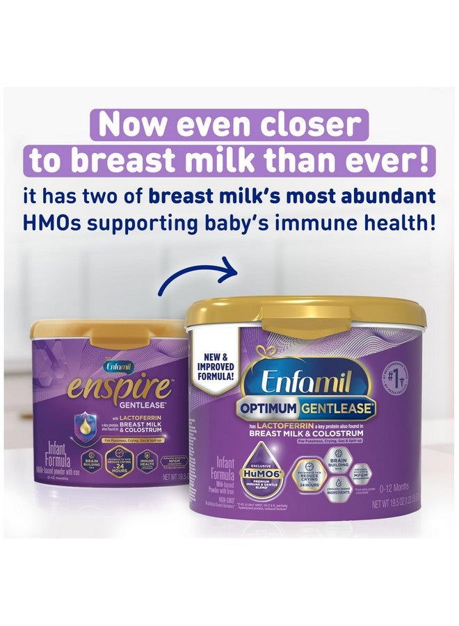 Enfamil Optimum Gentlease Baby Formula, Our Closest Formula to Breast Milk For Fussiness, Crying, Gas & Spit-up, Immune-Supporting Lactoferrin also found in Breast Milk, 19.5 Oz - Image 2