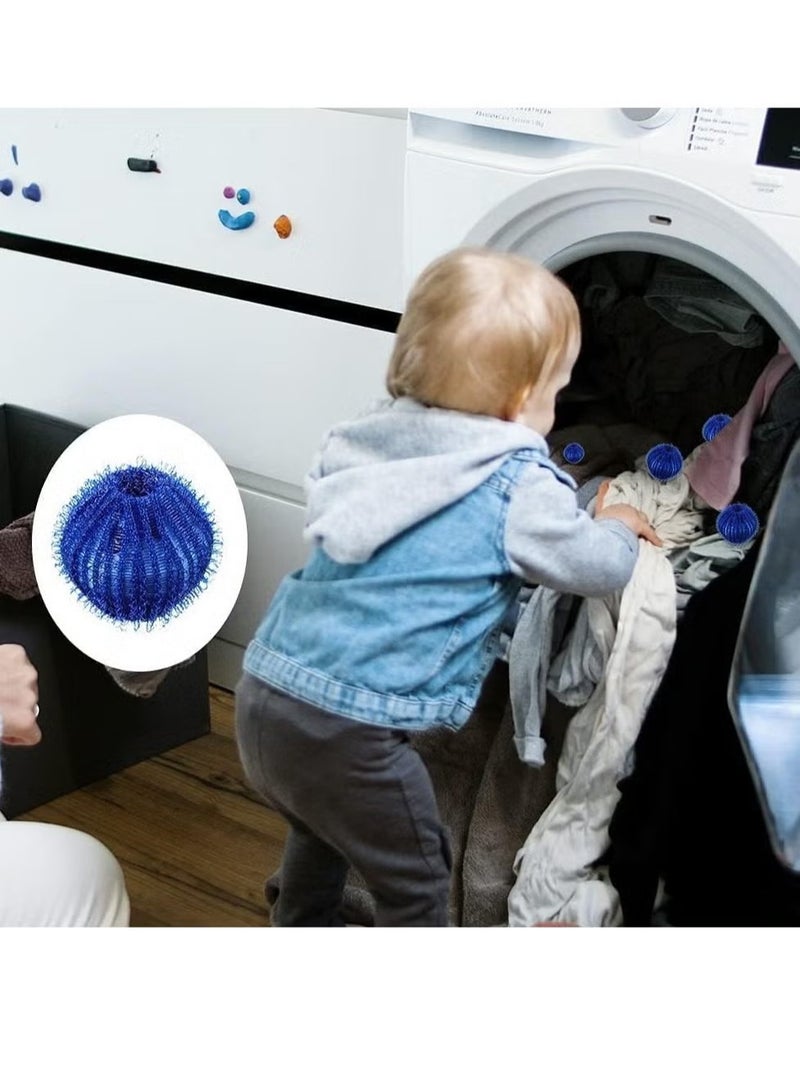 12 Pack Pet Hair Remover For Laundry Non-Toxic Lint Remover Washing Balls Reusable Dryer Balls Pet Hair Dryer Ball Lint Remover for Laundry Pet Fur Remover for Laundry - Image 5