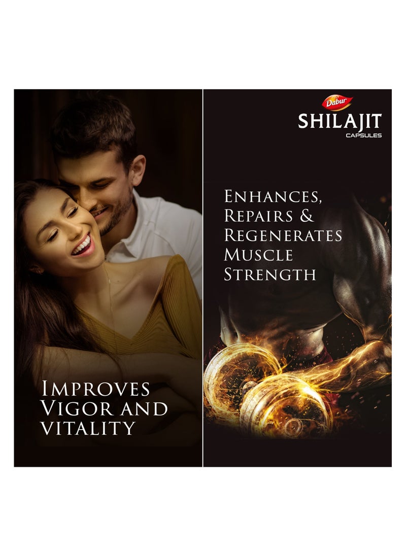 Dabur - Dabur Shilajit for Vigour & Health, 30 Capsules - Image 1