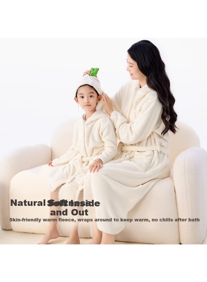 Potatokids Kids Hooded Bathrobe Quick-dry Absorbent Antibacterial Wearable Cloak Towel For Boys And Girls Ages 7+ - Image 2