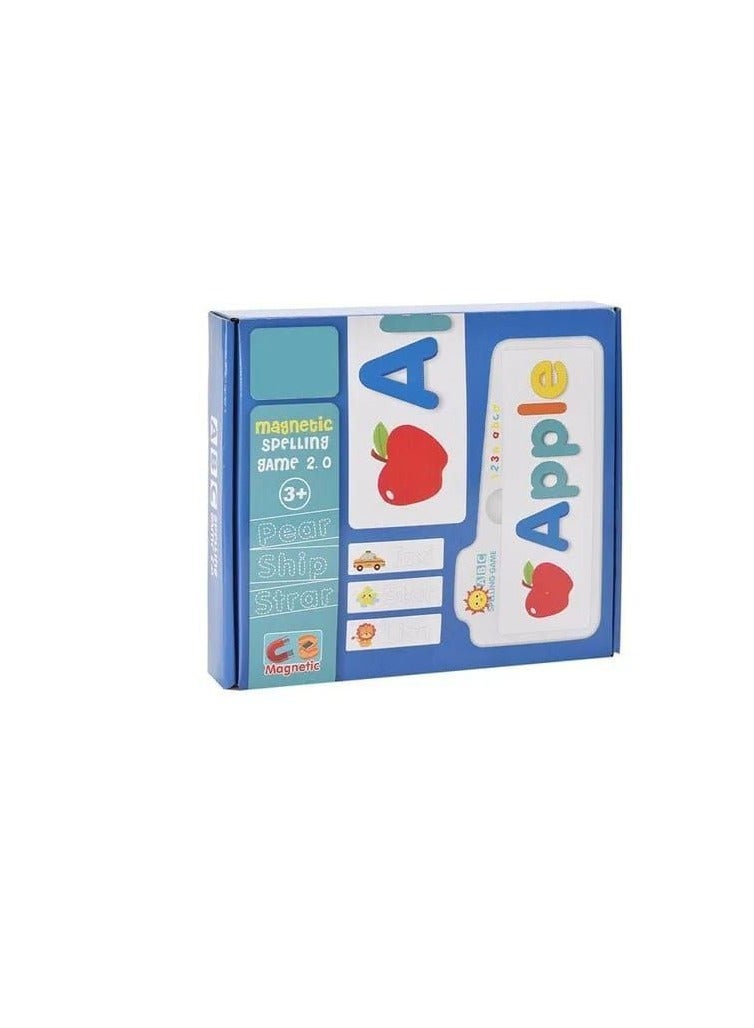 فيكاسي لعبة احجية مطابقة للحروف الانجليزيه ، لعبة مهارات تهجئة الحروف الابجدية، بالانجلش لعبة تعليمية للاطفال، لعبة تهجئة الحروف، بطاقات فلاش خشبية للاطفال الصغار - Image 1