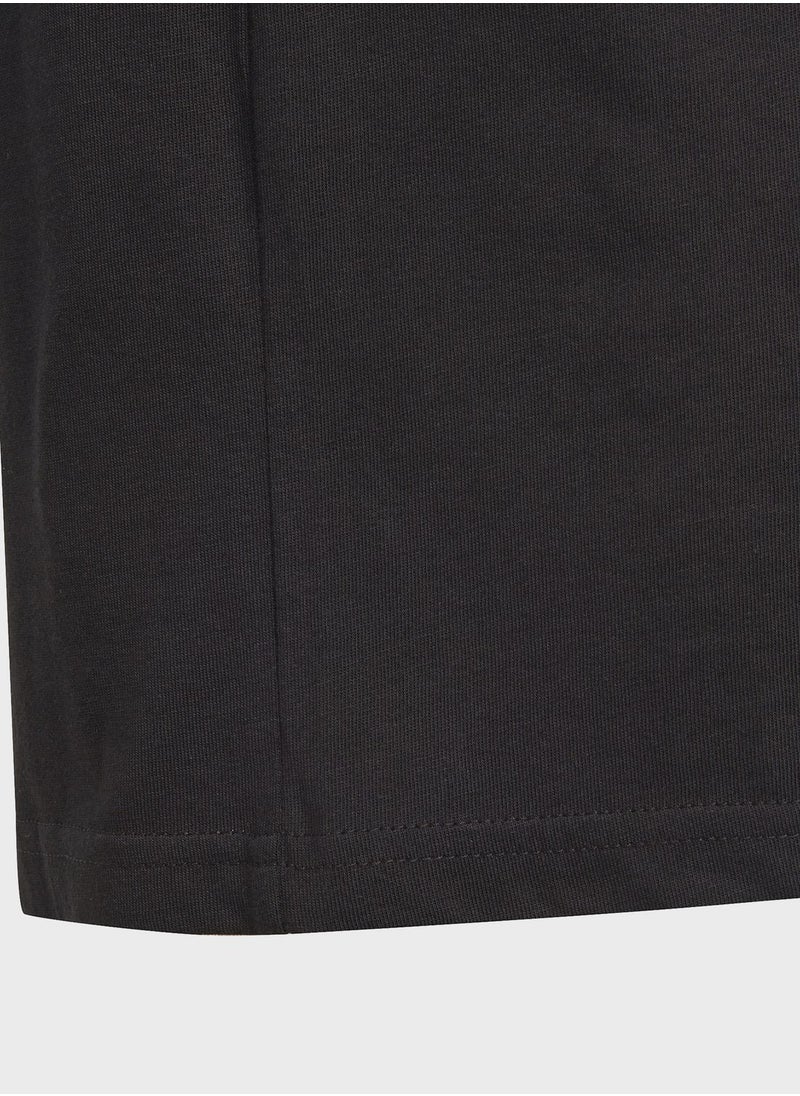 Adidas - Essentials 3-Stripes Cotton Loose Fit Boyfriend T-Shirt - Image 1