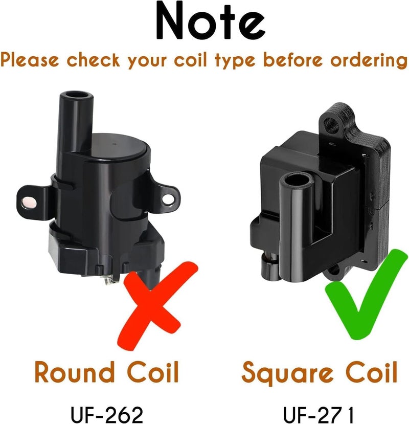 A-Premium Ignition Coil Pack - 8 Piece Set for Chevrolet and GMC - Image 2