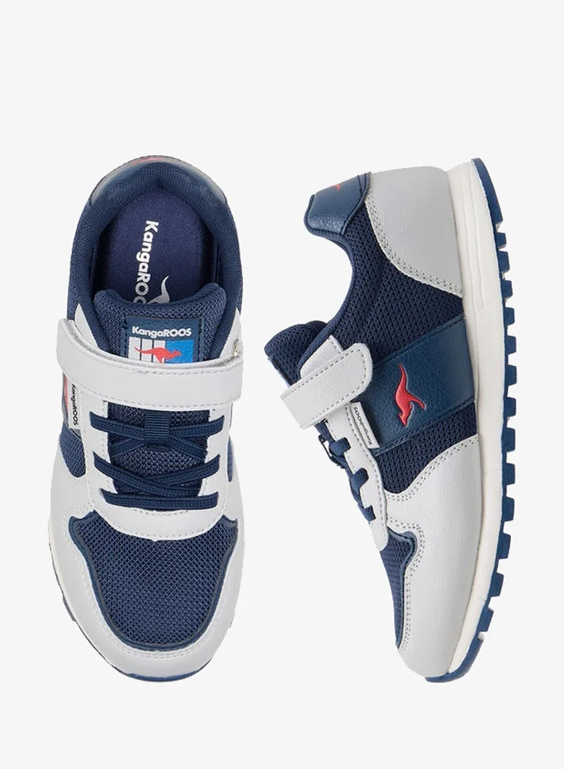 kangaROOS NAVY Boys' Logo Detail Sneakers with Hook and Loop Closure for Men | Best Price UAE