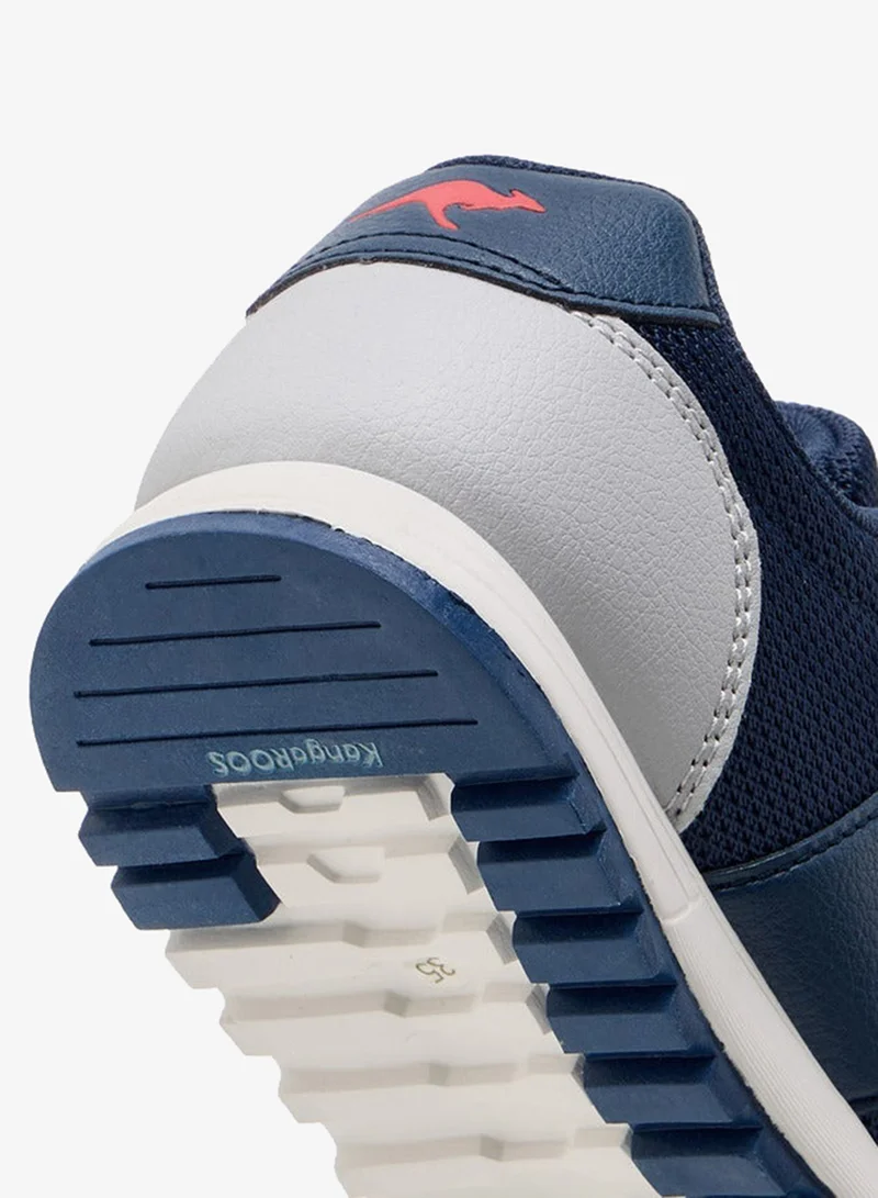 kangaROOS NAVY Boys' Logo Detail Sneakers with Hook and Loop Closure for Men | Best Price UAE