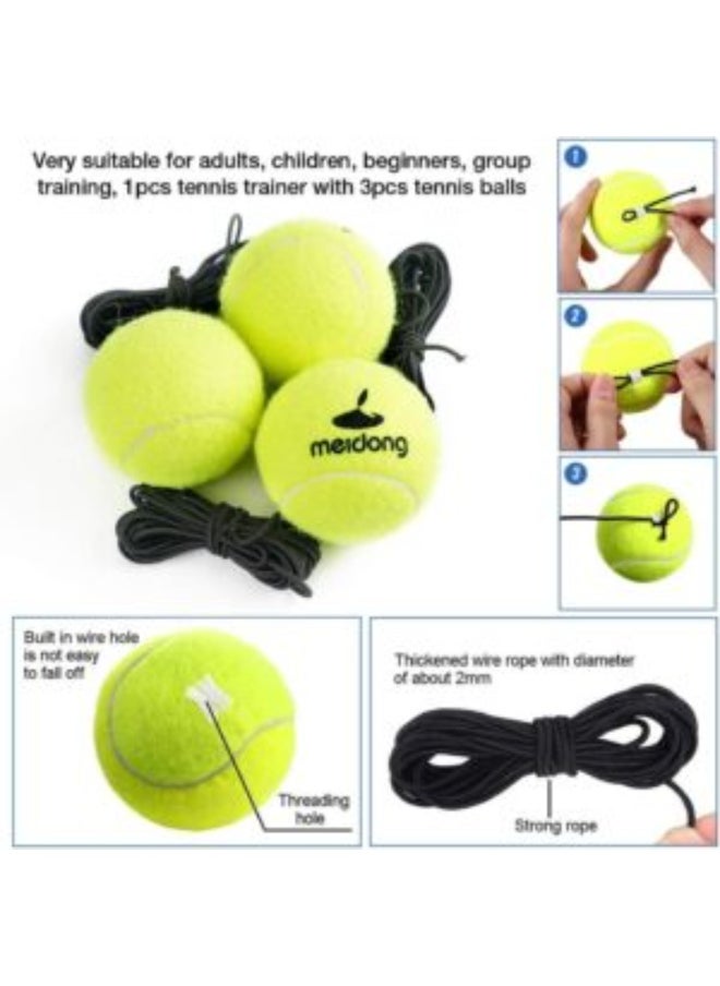 Generic Portable Tennis Training Device with Rebound Ball – Solo Practice Equipment with Non-Slip Base for Indoor & Outdoor Use  - Image 4