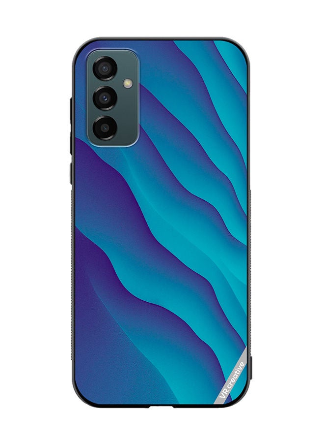 VR CREATIVE Protective Case Cover For Samsung Galaxy M23 Blue Abstract Design Multicolour - Image 1