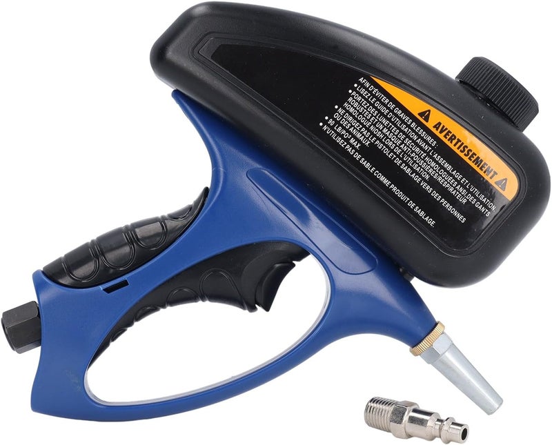 Pneumatic Portable Air Abrasive Sand Blasting Fast Plug in Connector for Cleaning and Paint Removal, for Home or Professional Use - Image 1