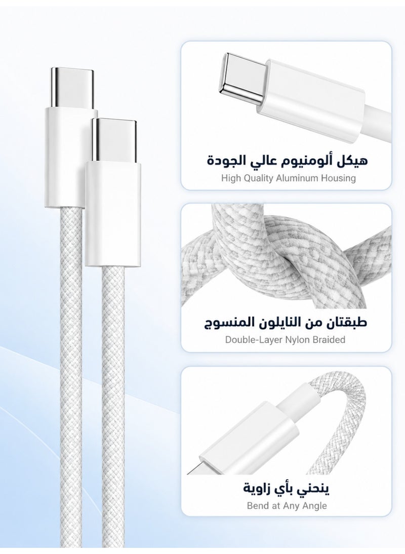 ZapLin 240W USB C to C Cable 2M Super Fast Charging for iPhone 17/16/15 Series iPad MacBook Samsung Xiaomi OPPO OnePlus Huawei - Image 4