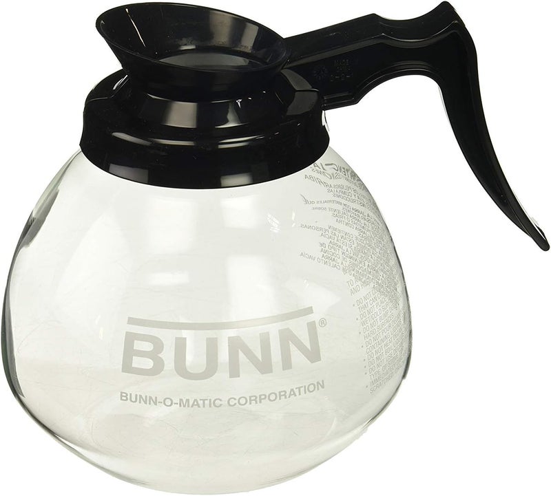 Bunn Coffee Pot Decanter/Carafe, 2 Black Regular and 1 Orange Decaf, 12 Cup Capacity, Set of 3 - Image 3