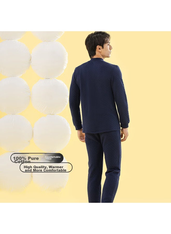 Your Sun Yiershuang Autumn And Winter Anti-mite 7a Antibacterial 100% Cotton Thermal Underwear Set For Men, Autumn Pants - Image 3