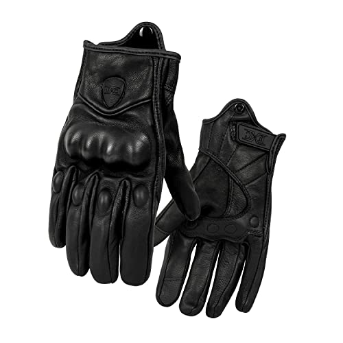 FXC Touch Screen Full Finger Motorcycle Leather Gloves Men's Premium Protective motorbike - Image 5