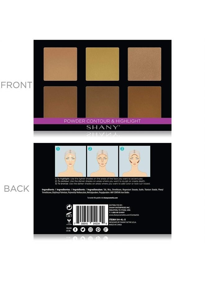 Powder Contour & Highlight Palette with Mirror - Layer 3 - Refill for the Contour and Highlight 4-Layer Makeup Kit