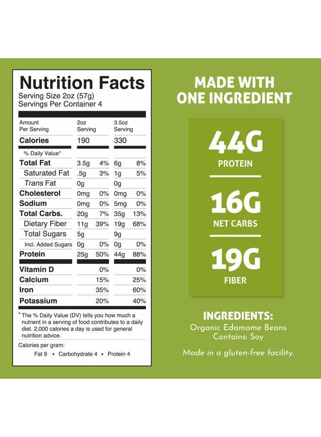 THE ONLY BEAN Organic Edamame Spaghetti Pasta - High Protein, Keto Friendly, Gluten-Free, Vegan, Non-GMO, Kosher, Low Carb, Plant-Based Bean Noodles - 8 oz (1 Pack) - Image 2