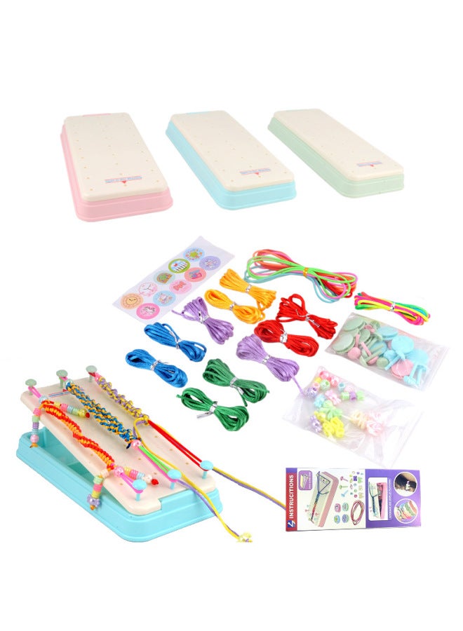 Play Home Creative DIY Braided Bracelet Braided Bracelet Suit Toy Jewelry Toy-Color:Pink - Image 4