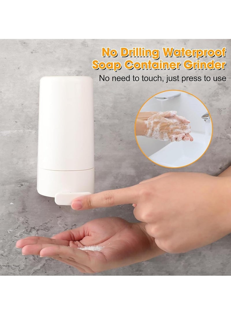 Relex Soap Grinder for Bar Soap, Wall-Mounted Soap Grinding Box, No Drilling Waterproof Soap Container Cheese Grinder for Travel Kitchen Bathroom, Bar Soap Dispenser (No Soap) - Image 4