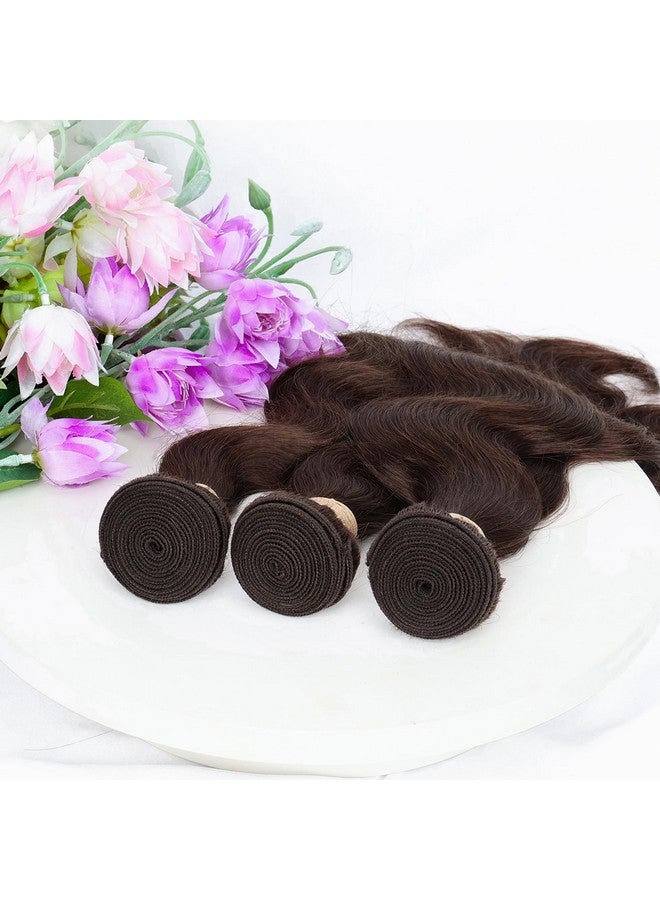 Allrun Brown Body Wave Bundles Human Hair 18 20 22 Inch Brown Bundles Human Hair10A 100% Unprocessed Brazilian Virgin Hair 3 Bundles Human Hair Chocolate Brown Bundles Body Wave 4# Color - Image 1