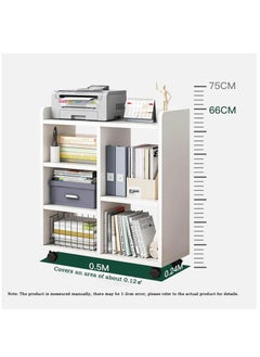 XiuWoo 4 Tier 5 Cube Moveable High-Capacity Free-Standing Wood Bookcase Racks, Floor-to-Ceiling Home Storage Cabinets, Multi-Layer Low Lattice Cabinets, Multipurpose Display Organizer Shelf with 360° Wheel  - Image 4