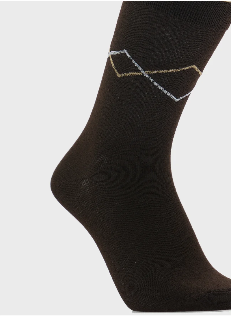 سفنتي فايف بيسيكس 5 Pack Of Socks