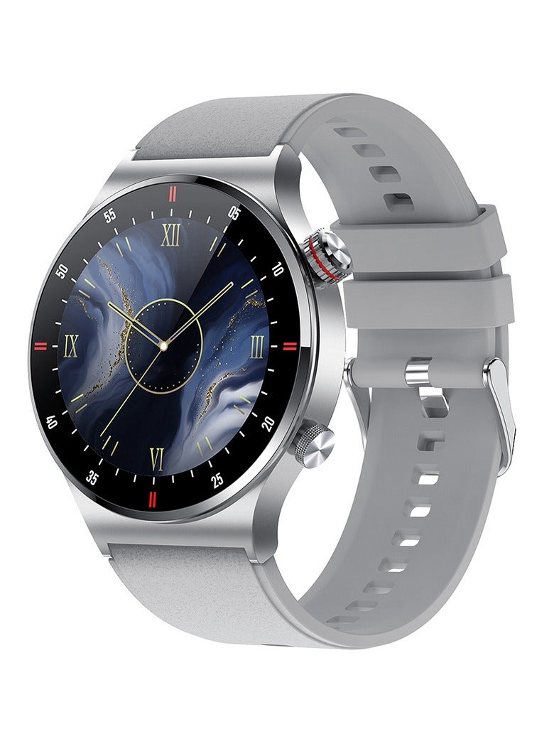 AROAQ Smart Watch, Waterproof Sport Activity Tracker Watch, Bluetooth Touch Screen Health Tracker Watch, Blood Pressure Oxygen Bluetooth Calling Wrist Watch, (Silver) - Image 1