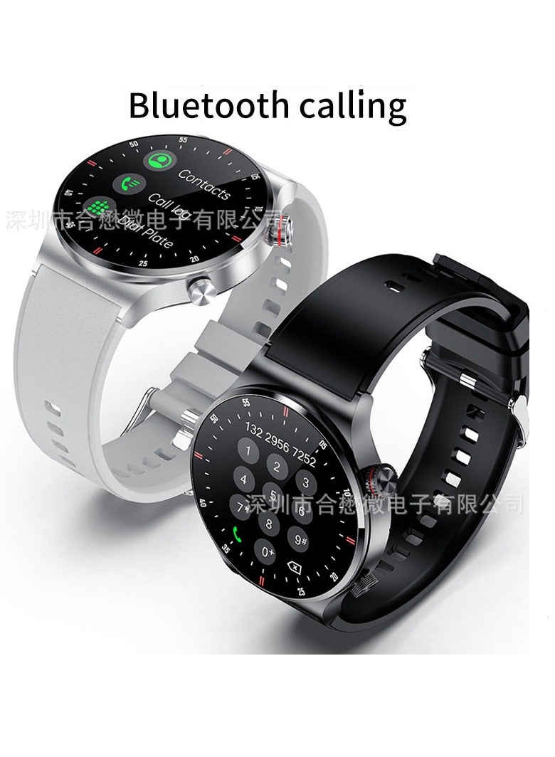 AROAQ Smart Watch, Waterproof Sport Activity Tracker Watch, Bluetooth Touch Screen Health Tracker Watch, Blood Pressure Oxygen Bluetooth Calling Wrist Watch, (Silver) - Image 4