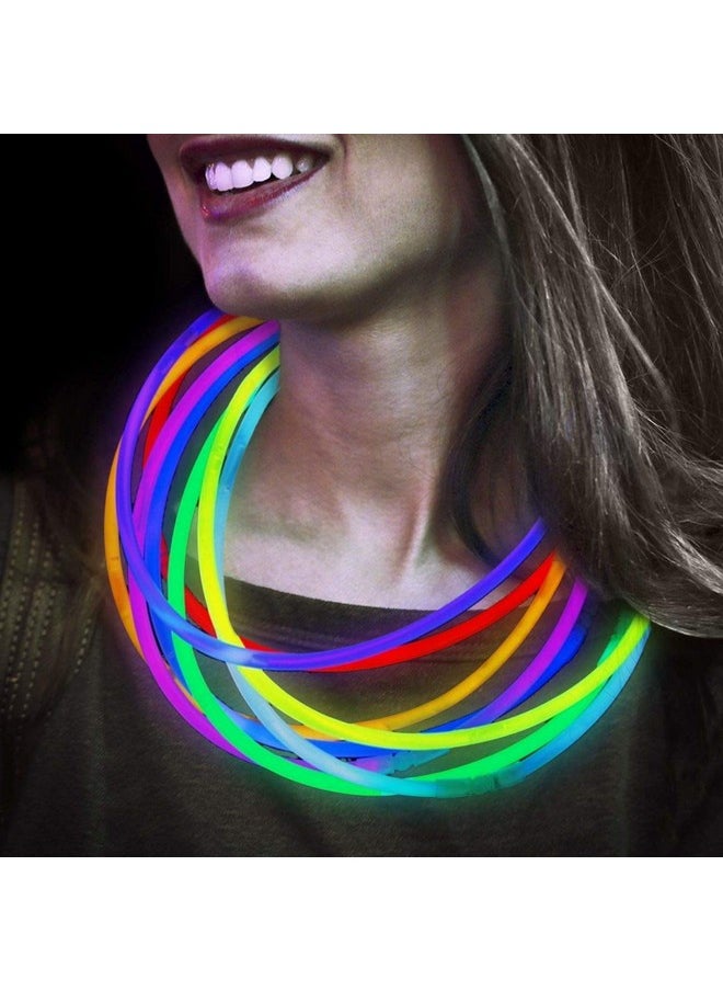 Party Hour - Party Hour Pipe Glow In The Dark Party Favors Glow Stick Sensory Kids Toy Stress Relief Light Up Pop Fidget Tubes Happy Birthday Decoration for Girls Boys (Glow Sticks) - Image 1