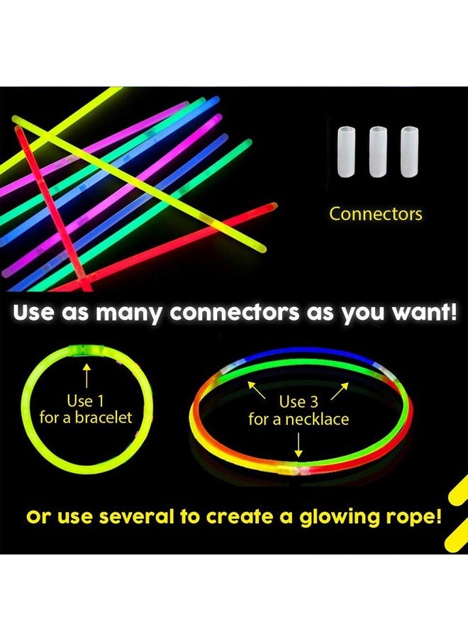 Party Hour - Party Hour Pipe Glow In The Dark Party Favors Glow Stick Sensory Kids Toy Stress Relief Light Up Pop Fidget Tubes Happy Birthday Decoration for Girls Boys (Glow Sticks) - Image 1