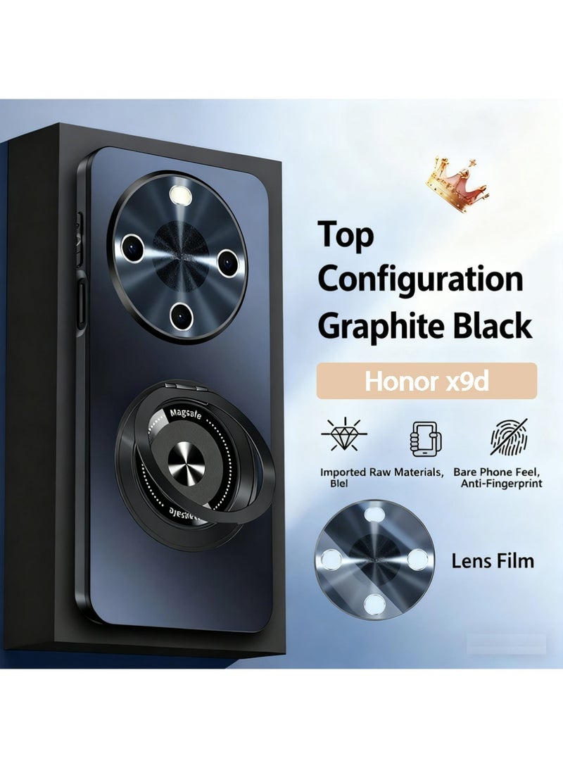 X-level Compatible with Honor x9d mobile phone case abrasive coating 360 ° rotating bracket with lens protection - Image 1