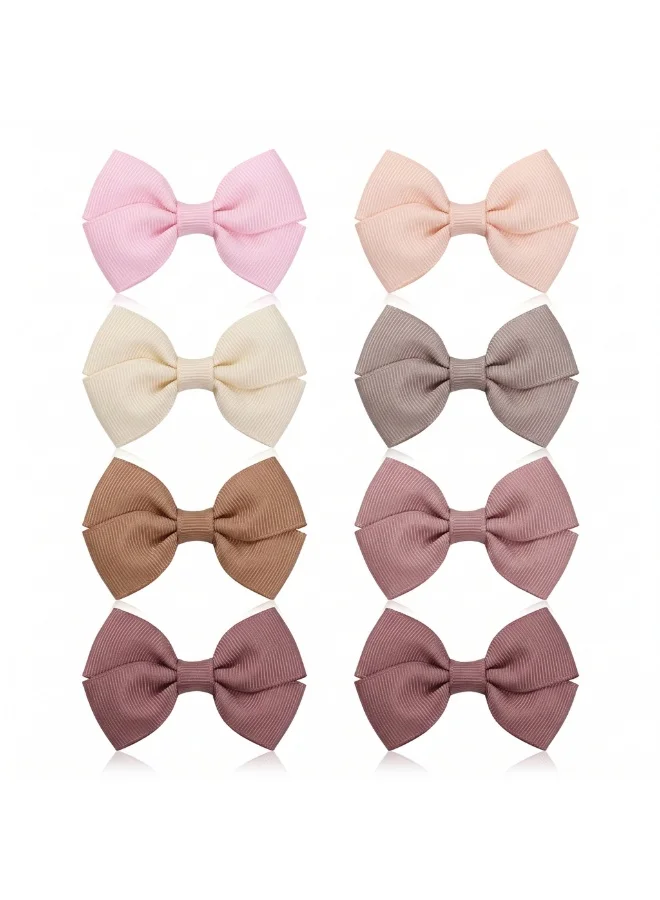 بامبيميسي Enchanted Garden Grosgrain Pinwheel Bow Clip Set (12-Piece)
