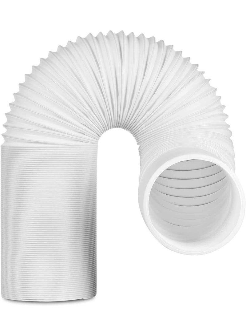 Portable Air Conditioner Hose, 5" Diameter AC Hose, Clockwise Thread & Length up to 80", Exhaust Hose for Portable AC Vent Compatible with Haier, LG, Delonghi Air Conditioner Parts - Image 1