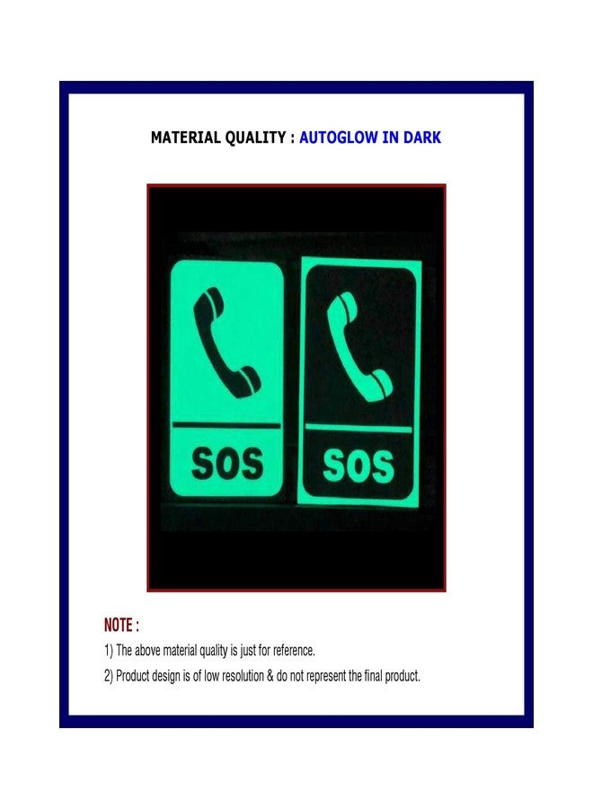 buysafetyposters.com - لافتة مضيئة بحمض النيتريك - لوحة شمسية مضيئة في الظلام - (375 مم × 250 مم) - Image 2