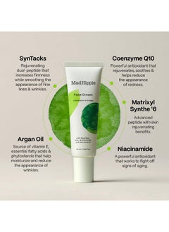 Mad Hippie Face Cream, Reduces The Appearance Of Wrinkles, With Peptide Complex 1.02 Fl Oz (Includes A Pillow Pack)  - Image 5