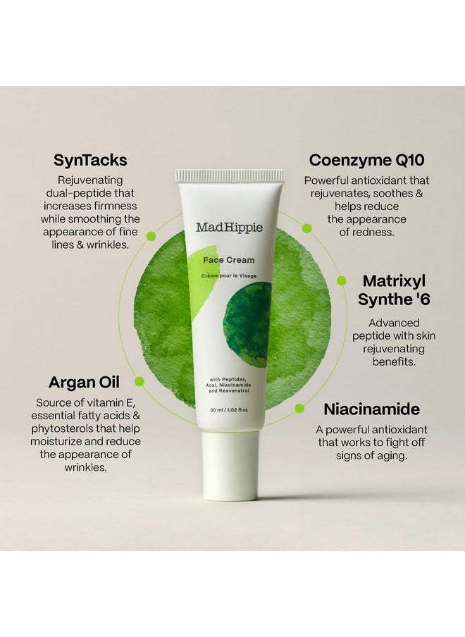Mad Hippie - Face Cream, Reduces The Appearance Of Wrinkles, With Peptide Complex 1.02 Fl Oz (Includes A Pillow Pack) - Image 1