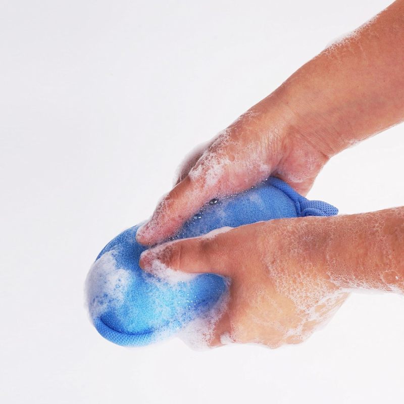 Baby Bath Sponge: Natural Bamboo Material, Ultra-soft Gentle Touch - Quick Water Absorption, Anti-bacterial Baby Wash Sponge for Newborn Infant Bath Care - Image 5