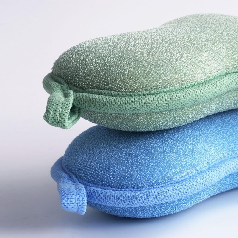 Baby Bath Sponge: Natural Bamboo Material, Ultra-soft Gentle Touch - Quick Water Absorption, Anti-bacterial Baby Wash Sponge for Newborn Infant Bath Care - Image 3