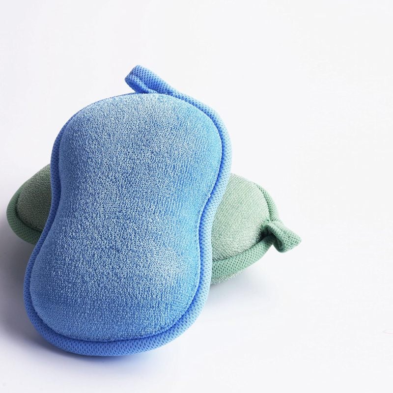 Baby Bath Sponge: Natural Bamboo Material, Ultra-soft Gentle Touch - Quick Water Absorption, Anti-bacterial Baby Wash Sponge for Newborn Infant Bath Care - Image 2