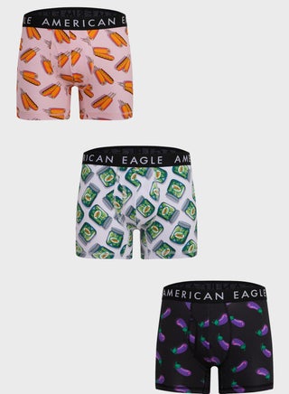 3 Pack Printed Trunks