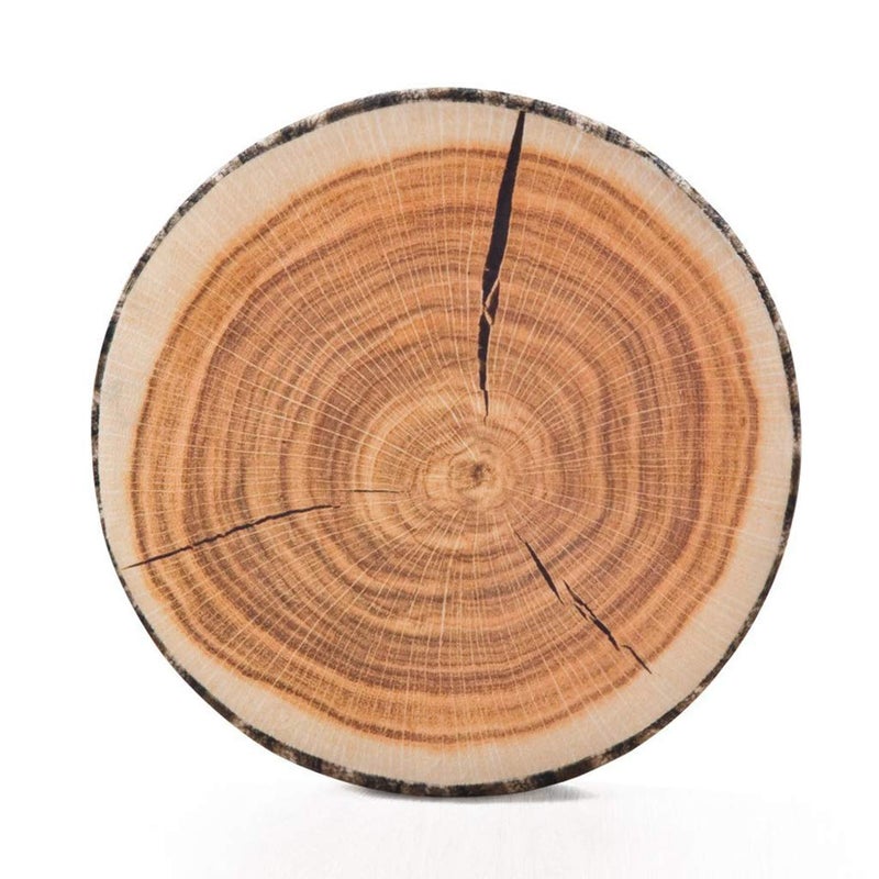 HYSEAS Decorative Round Throw Pillow  3D Digital Print Comfortable Kids Funny Cute Wood Log Pillow Circle Seating Floor Cushion for Home  Couch  Sofa  Bedroom  Living Room Decor  Stump - Image 1